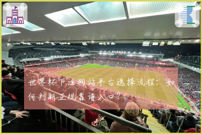 世界杯下注网站平台选择流程：如何判断正规靠谱入口？